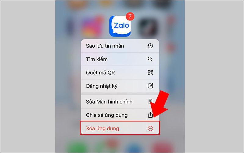 Gỡ cài đặt Zalo